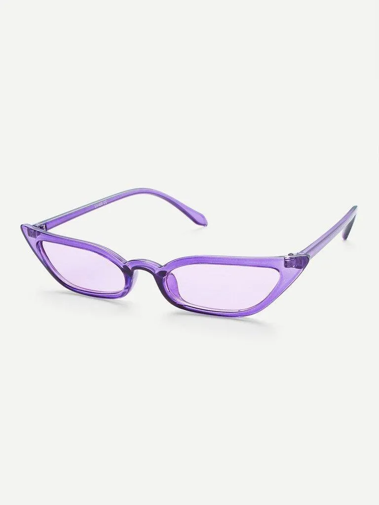 Tinted Lens Cat Eye Sunglasses