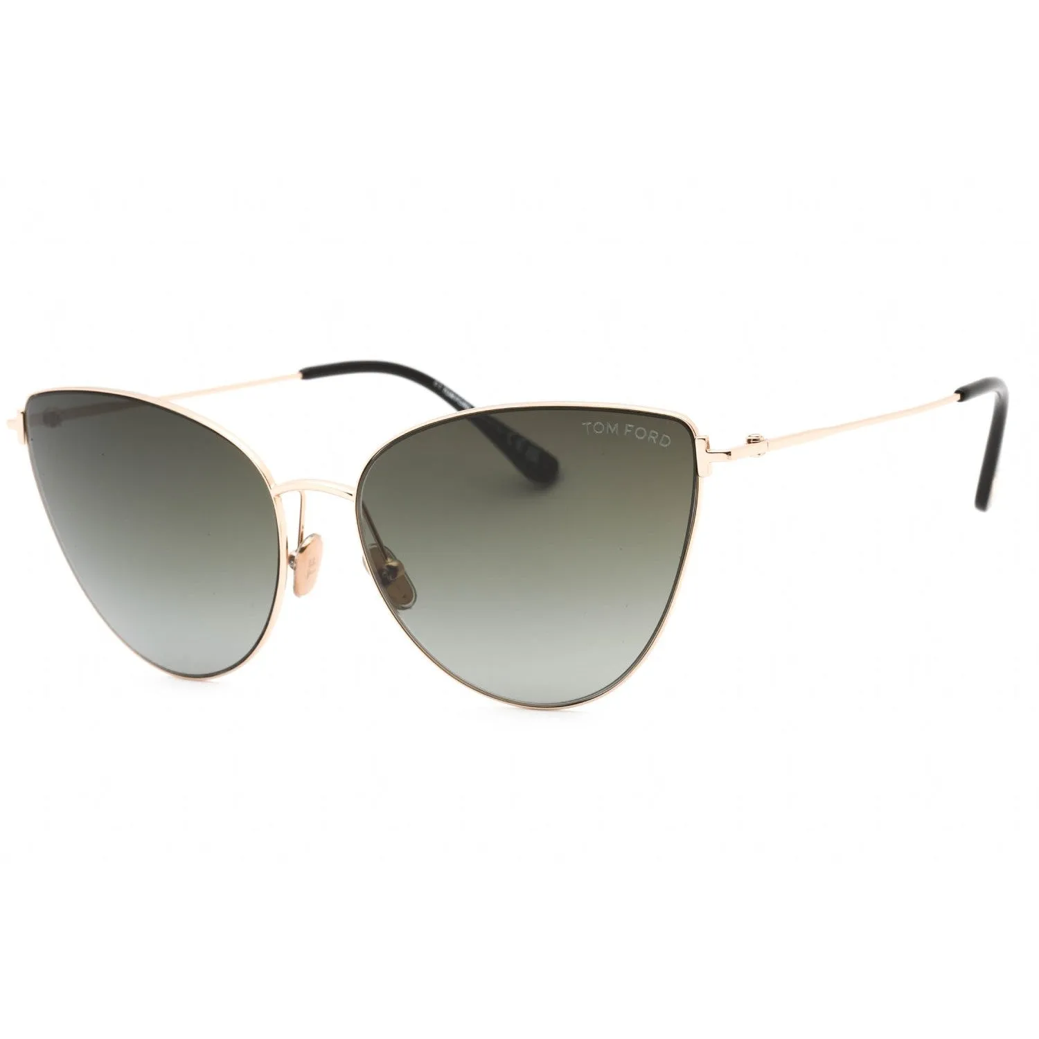 Tom Ford FT1005 Sunglasses shiny rose gold / gradient smoke