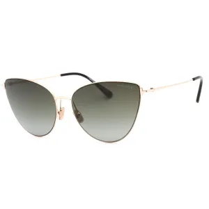 Tom Ford FT1005 Sunglasses shiny rose gold / gradient smoke