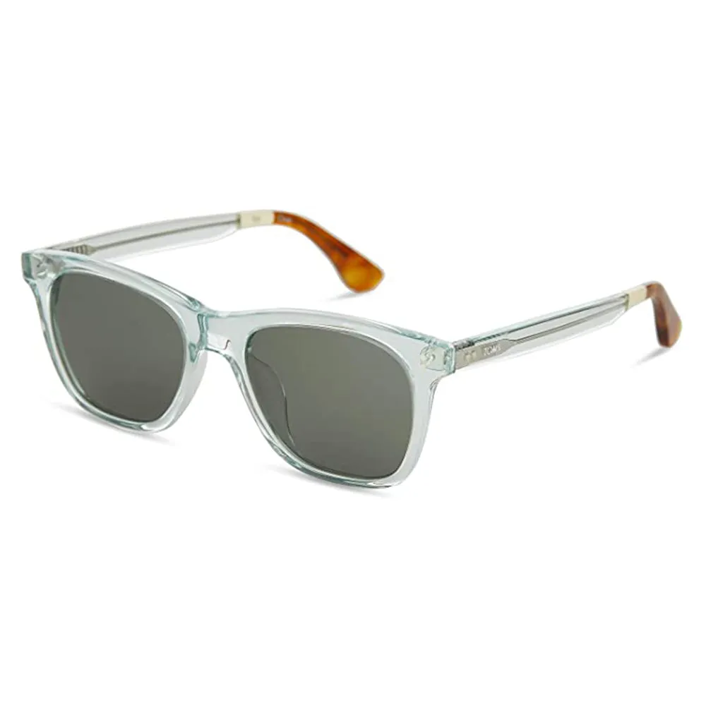 Toms Unisex Green Grey Lens Blue Crystal Frame One Size Polarized Sunglasses- 10013982