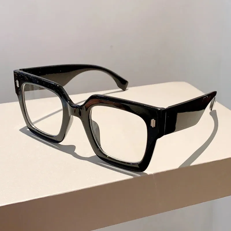 VAIGE Stylish Oversized Square Blue Light Blocking Sunglasses in Red, Green, and Blue