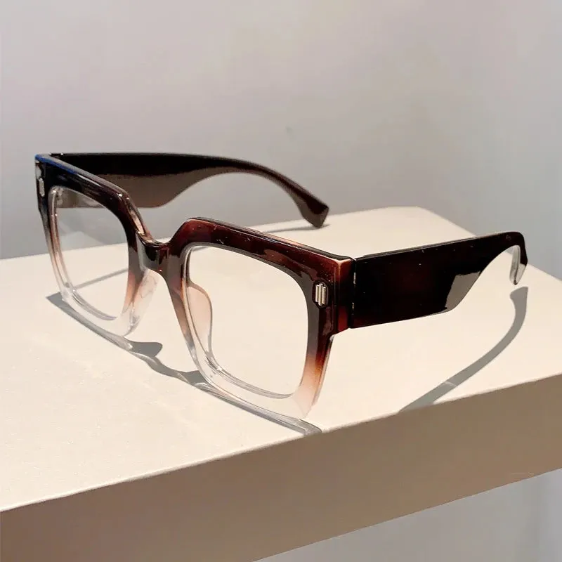 VAIGE Stylish Oversized Square Blue Light Blocking Sunglasses in Red, Green, and Blue