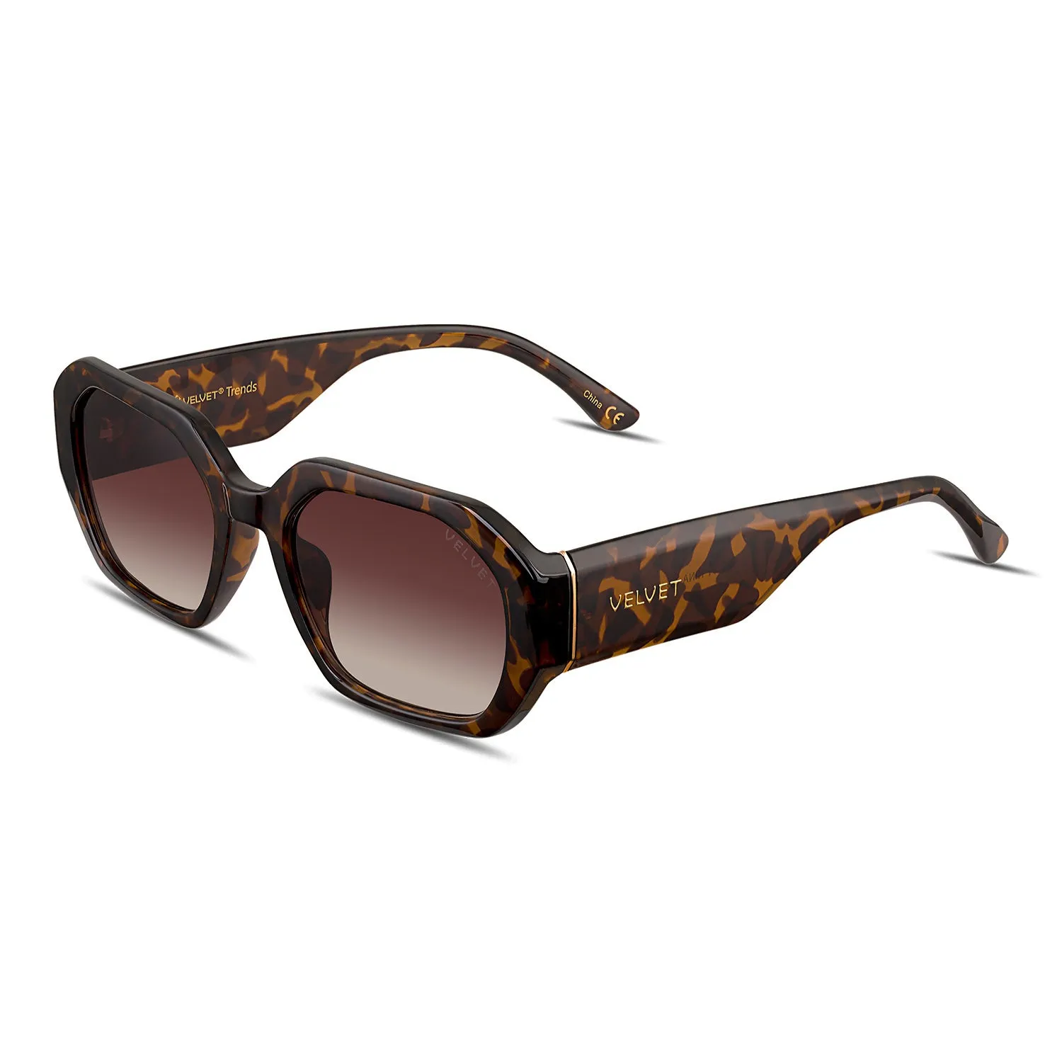 Velvet Eyewear Round Face Shape Sunglass Style Box