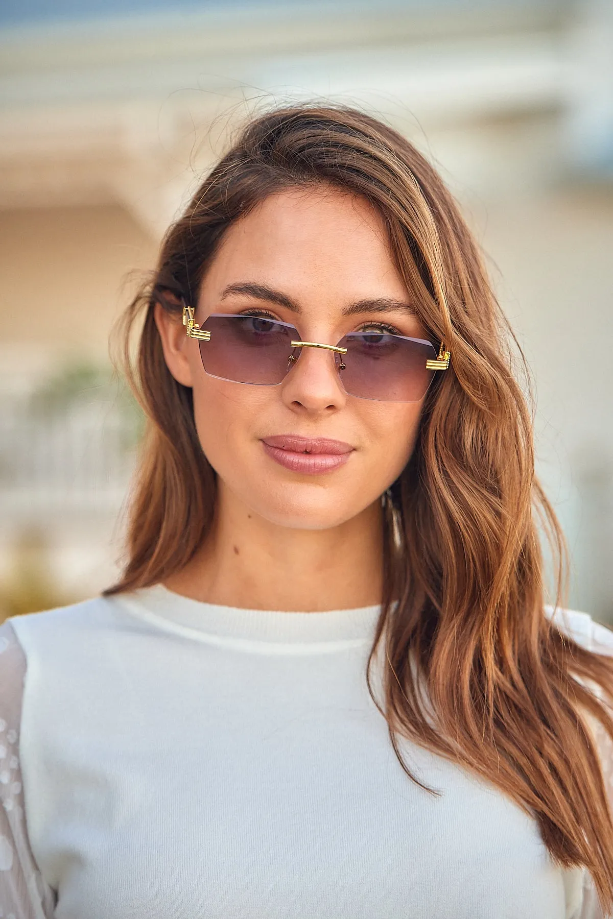 Vesna Brown/Gold Tort Sunglasses