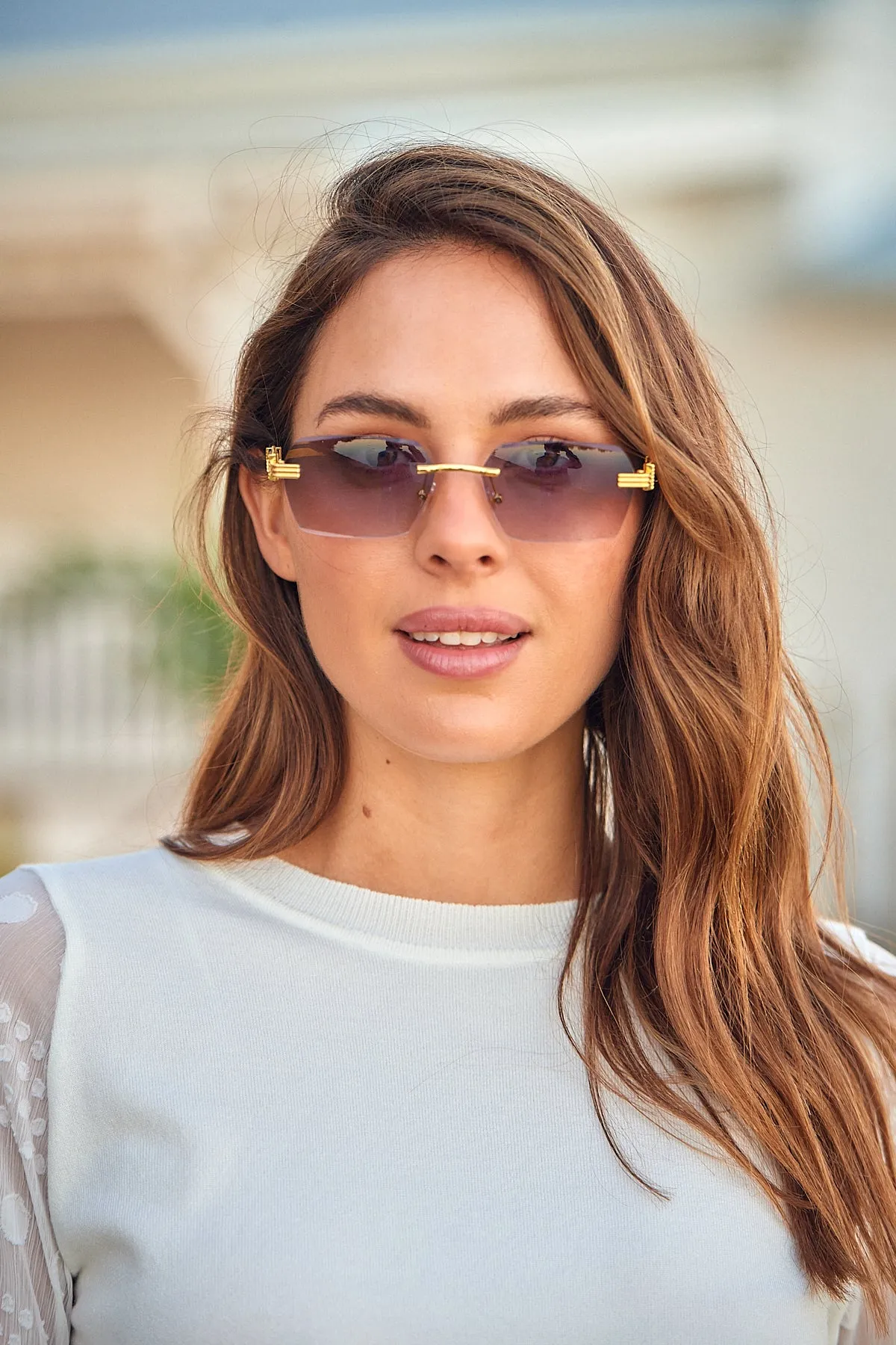 Vesna Brown/Gold Tort Sunglasses