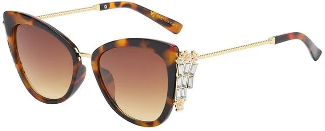 VG Classy Rhinestone Cat Eye Sunglasses for women