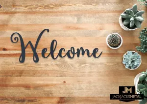 Welcome Word Wall Art Sign