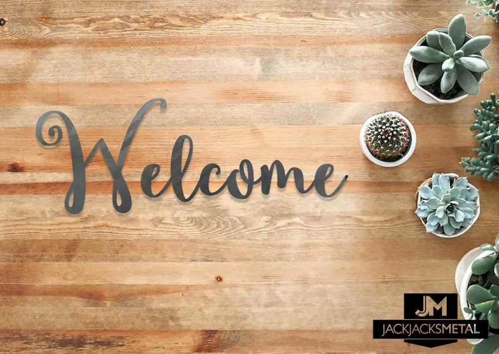 Welcome Word Wall Art Sign