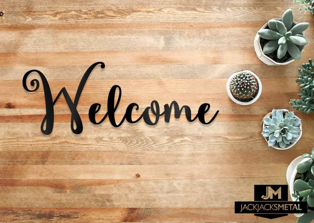 Welcome Word Wall Art Sign
