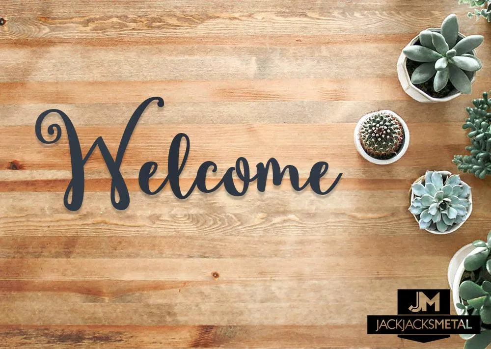 Welcome Word Wall Art Sign