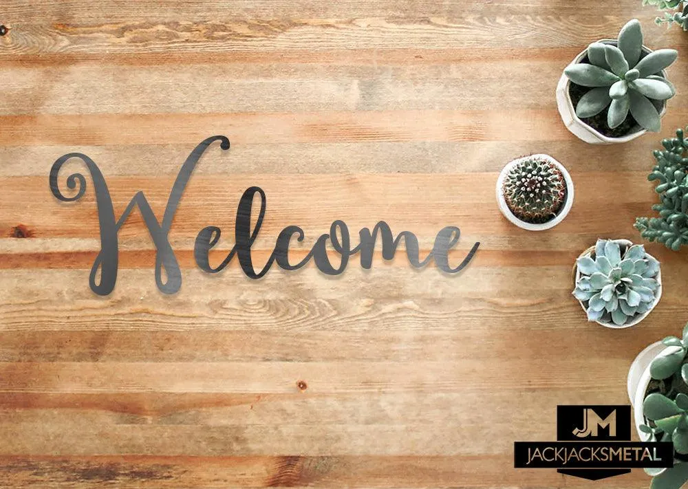 Welcome Word Wall Art Sign