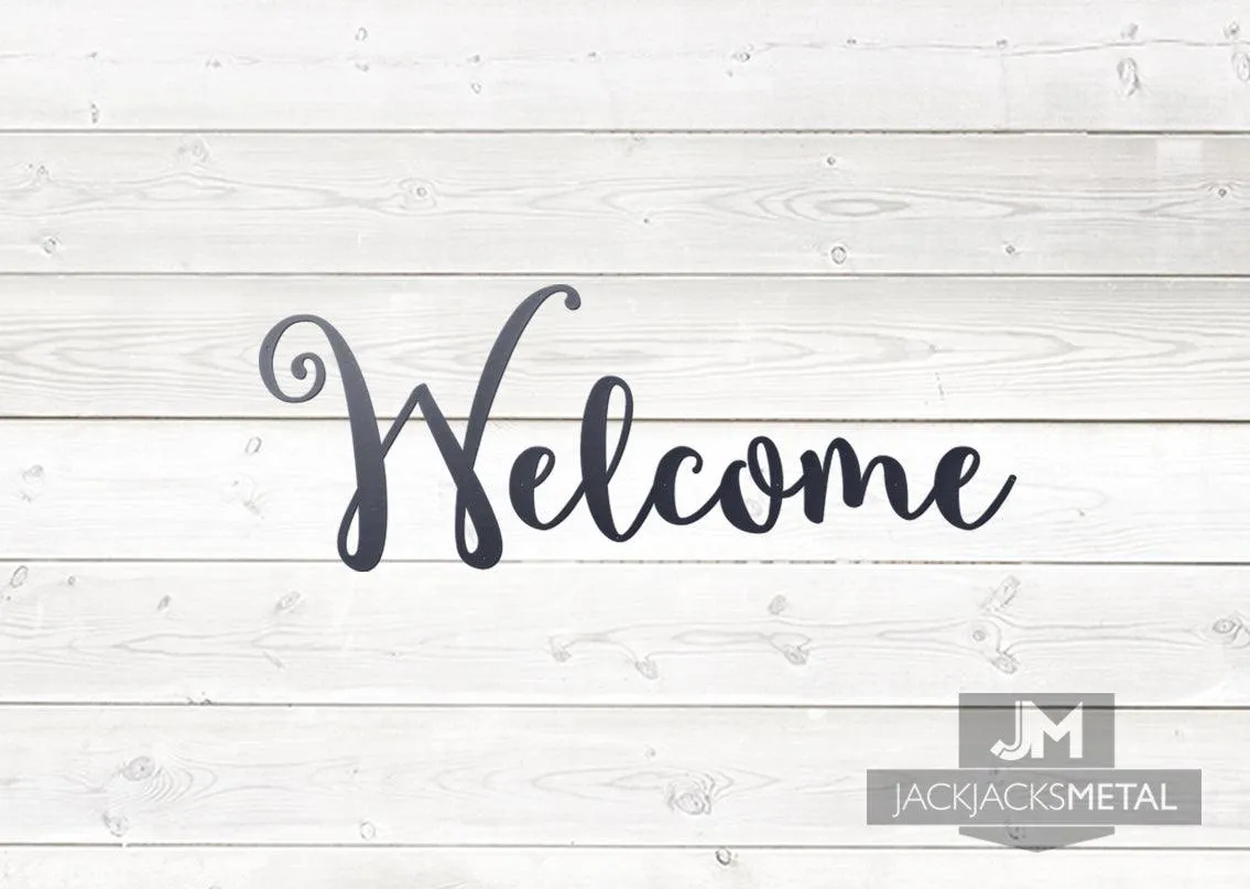 Welcome Word Wall Art Sign