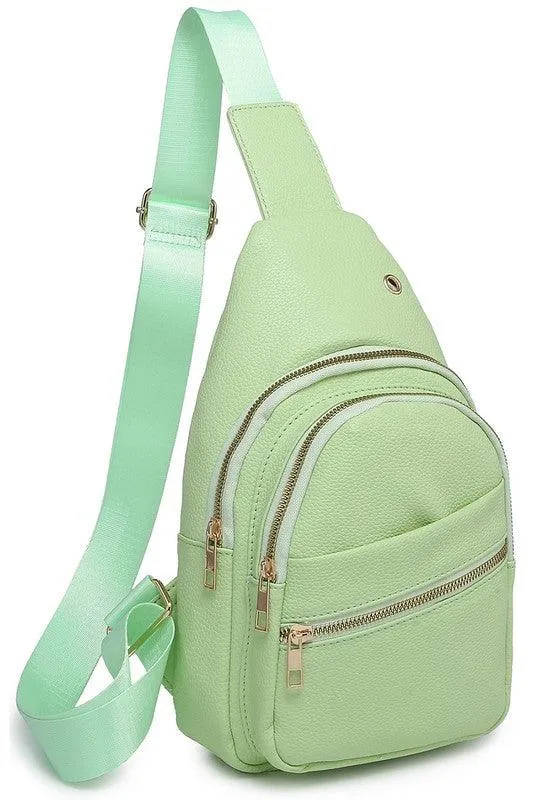 Womens Colorful Fashion Sling Bags